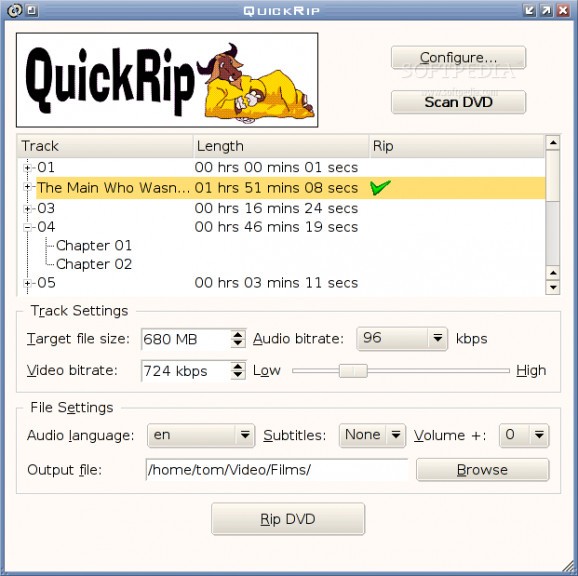 QuickRip screenshot