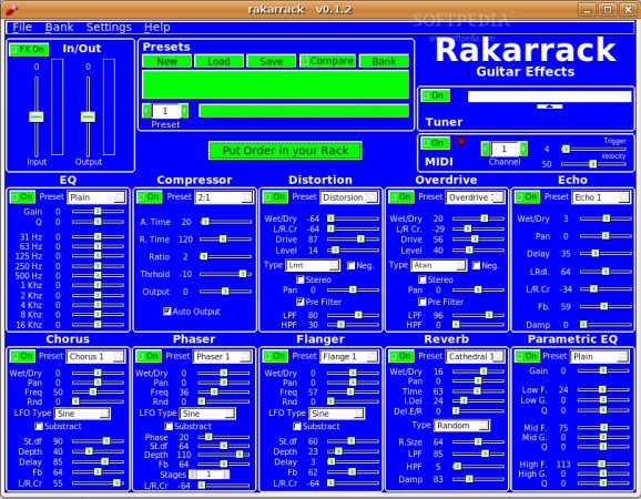 Rakarrack screenshot