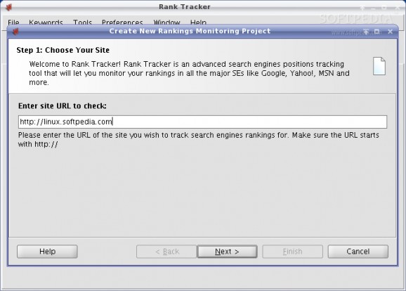 Rank Tracker Free Edition screenshot