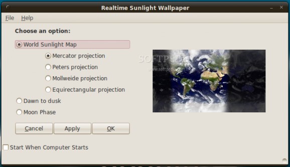 Realtime Sunlight Wallpaper screenshot