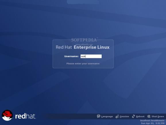 Red Hat Enterprise Linux screenshot