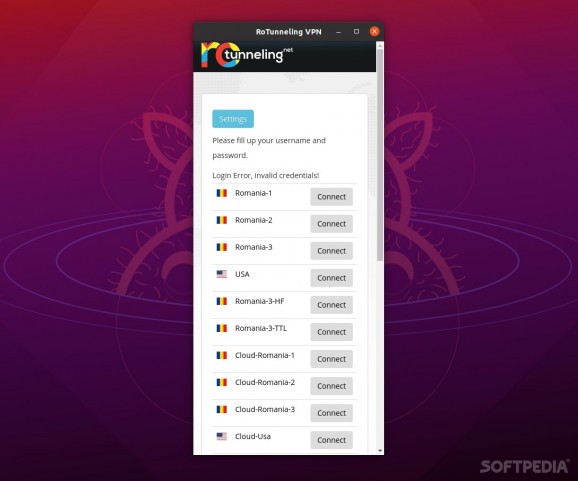 RoTunneling VPN screenshot