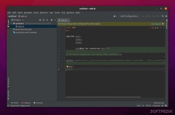 RubyMine screenshot