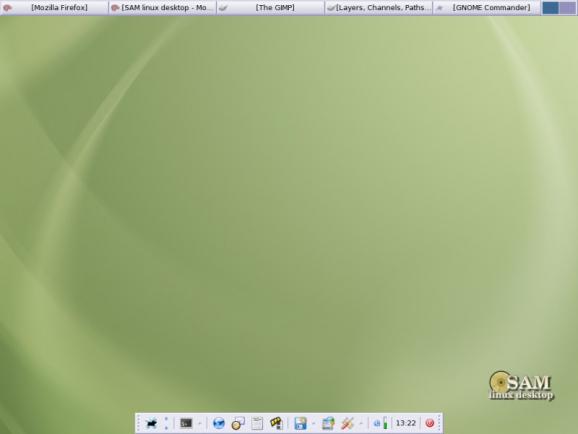 SAM Linux Desktop screenshot