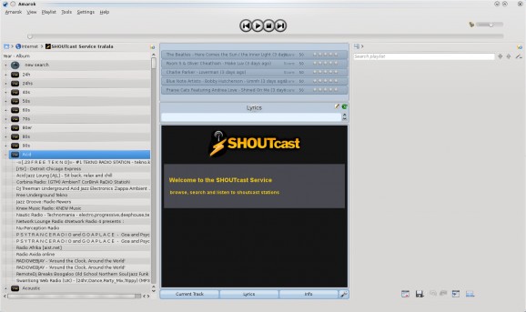 SHOUTcast service screenshot