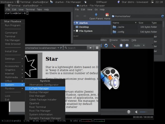 Star GNU/Linux screenshot