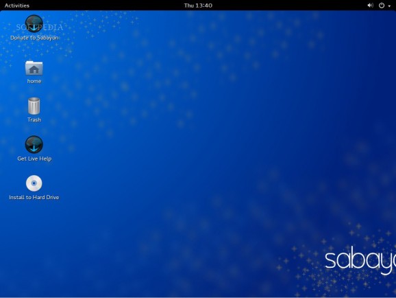 Sabayon Linux GNOME screenshot
