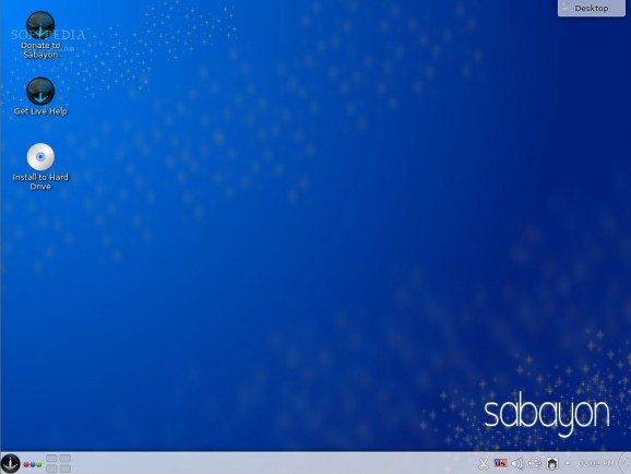 Sabayon Linux KDE screenshot