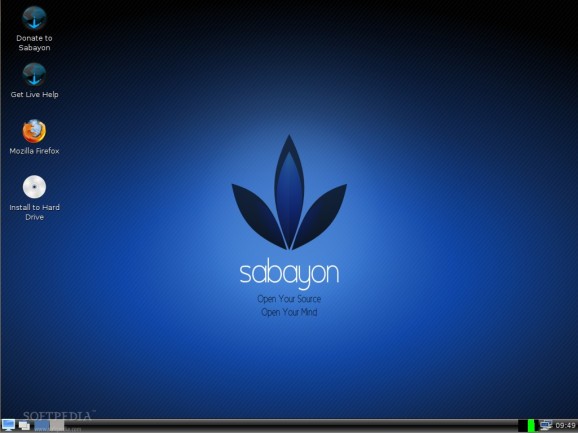 Sabayon Linux LXQt screenshot