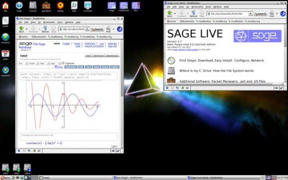 Sage Live CD screenshot