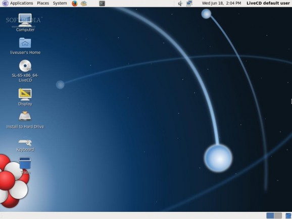 Scientific Linux Live CD screenshot