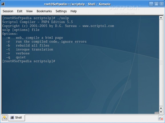 Scriptol to Php Compiler screenshot