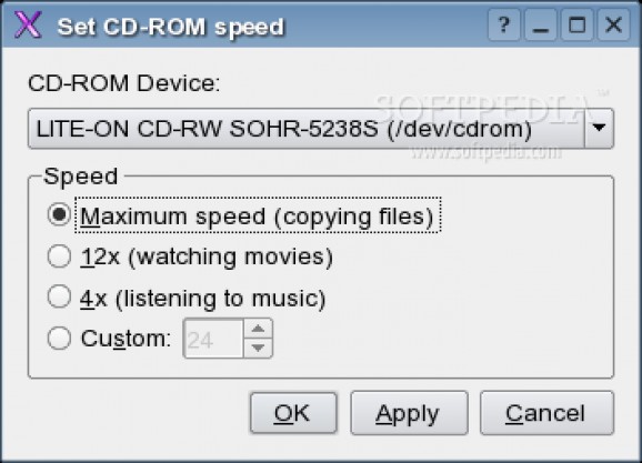 Set CD-ROM Speed screenshot