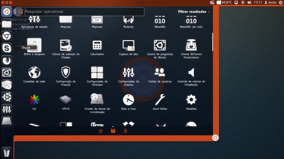 Sidebar Dash of Unity, in orange! screenshot