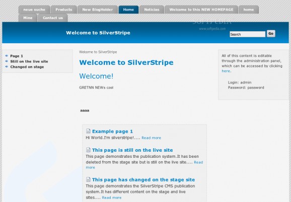 SilverStripe screenshot