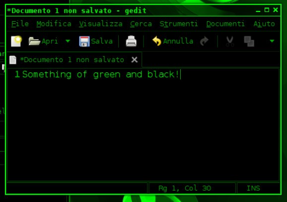 Simple green screenshot