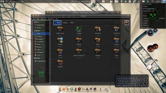 Skull GTK Theme screenshot