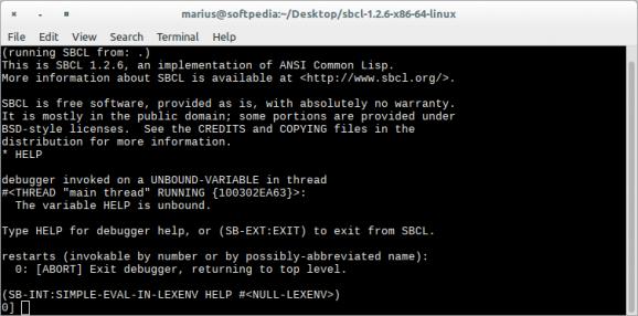 Steel Bank Common Lisp screenshot