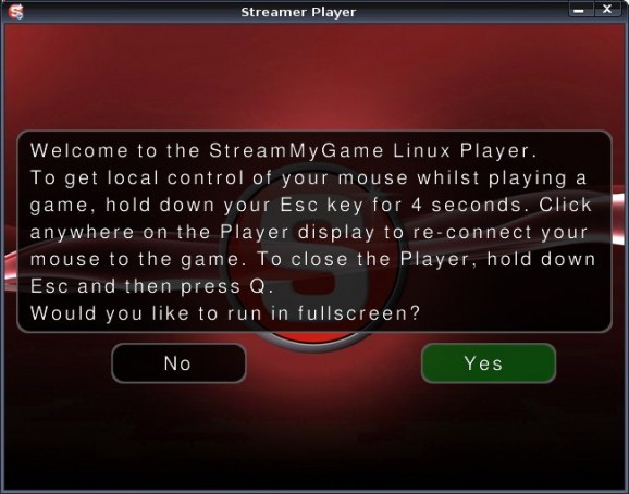 Streamer Linux Player screenshot