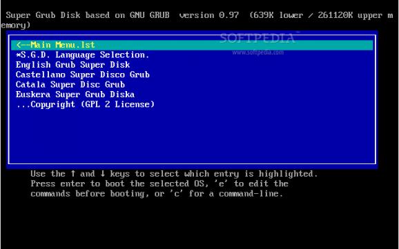 Super Grub Disk screenshot