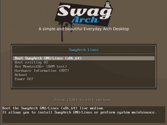 SwagArch GNU/Linux screenshot