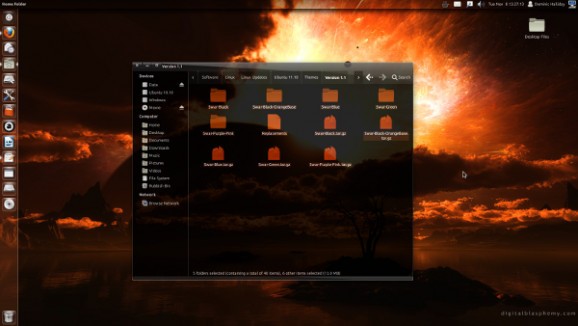 Swar-Black-OrangeBase screenshot