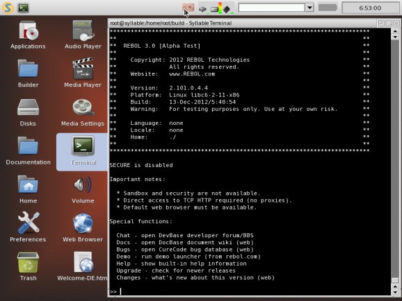 Syllable Server screenshot