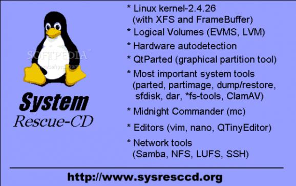 SystemRescueCd screenshot