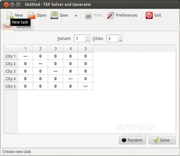 TSP Solver and Generator screenshot