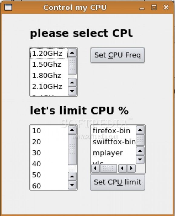 Tame My CPU screenshot