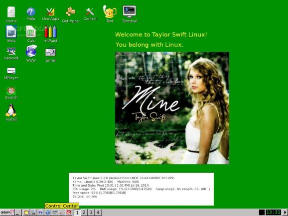 Taylor Swift Linux screenshot