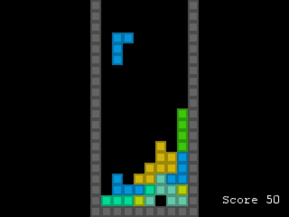 Tetris in 73 Lines screenshot