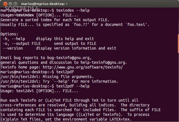 GNU Texinfo screenshot