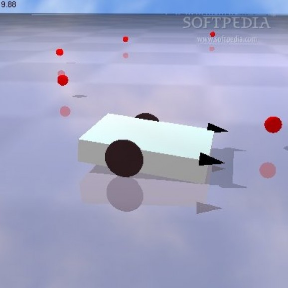 The breve simulation environment screenshot
