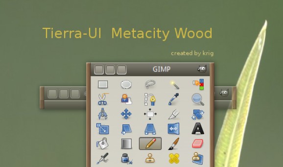 Tierra-UI Metacity-wood screenshot