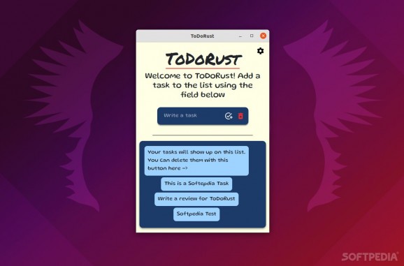 ToDoRust screenshot
