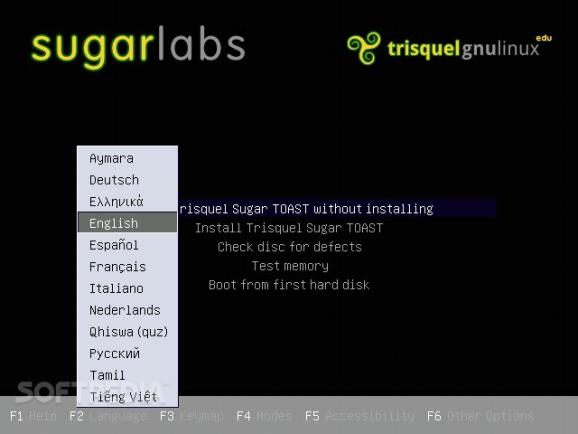 Trisquel GNU/Linux Sugar TOAST screenshot