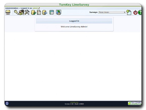 TurnKey LimeSurvey Live CD screenshot