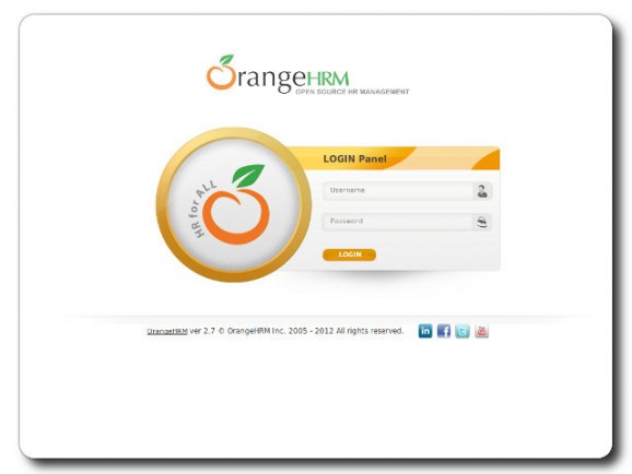 TurnKey OrangeHRM Live CD screenshot