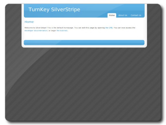 TurnKey SilverStripe Live CD screenshot