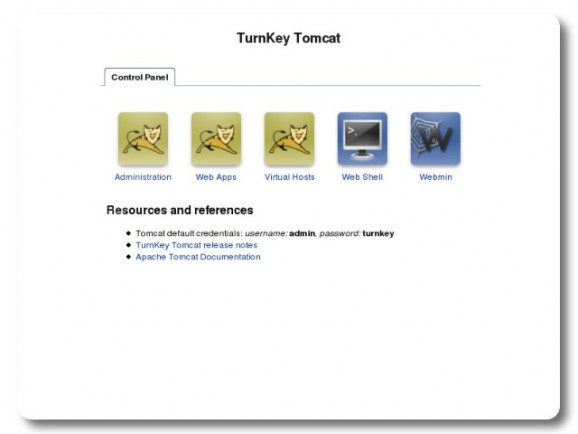 TurnKey Tomcat Live CD screenshot
