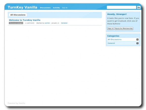 TurnKey Vanilla Live CD screenshot