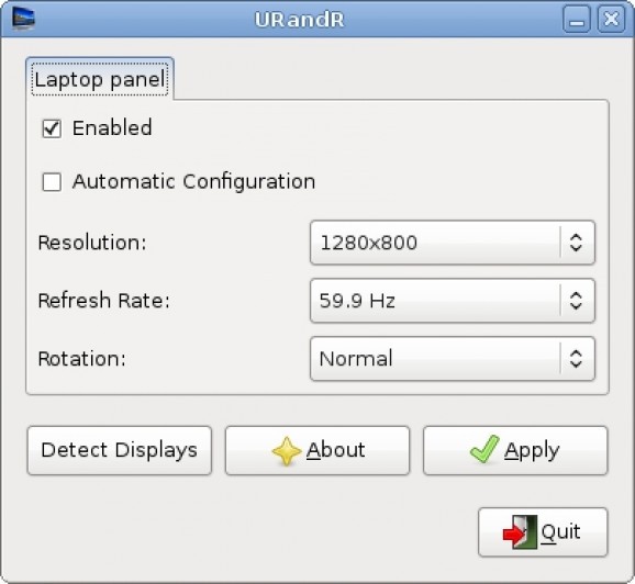 URandR screenshot