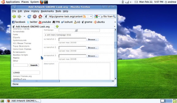 Ubuntu Bliss Theme screenshot