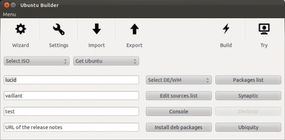Ubuntu Builder screenshot