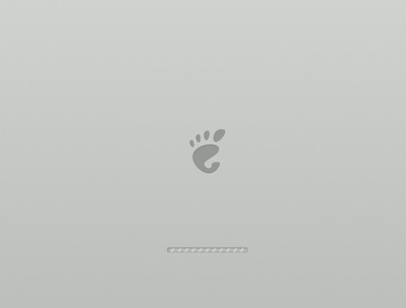 Ubuntu Gnome Paw plymouth theme screenshot