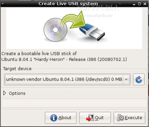 Ubuntu LiveUSB screenshot