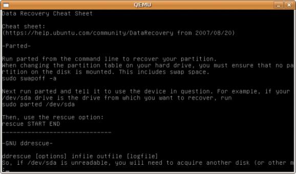 Ubuntu Rescue Remix screenshot