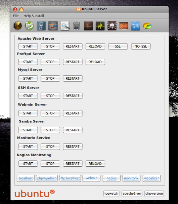 Ubuntu Server Manager screenshot