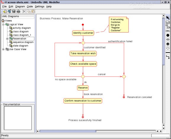 Umbrello UML Modeller screenshot